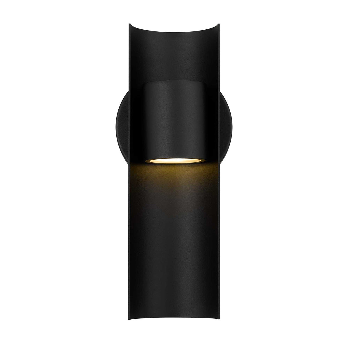 11.5-Inch Sand Black Hugo Outdoor LED Wall Sconce