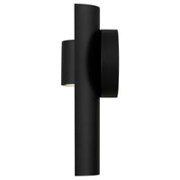 11.5-Inch Sand Black Hugo Outdoor LED Wall Sconce