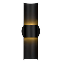 14-Inch Sand Black Hugo Outdoor LED Wall Sconce