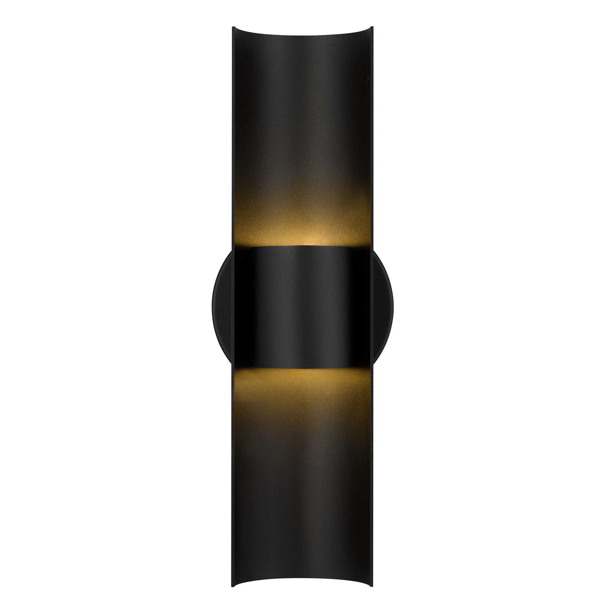 14-Inch Sand Black Hugo Outdoor LED Wall Sconce