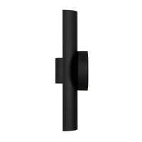 14-Inch Sand Black Hugo Outdoor LED Wall Sconce