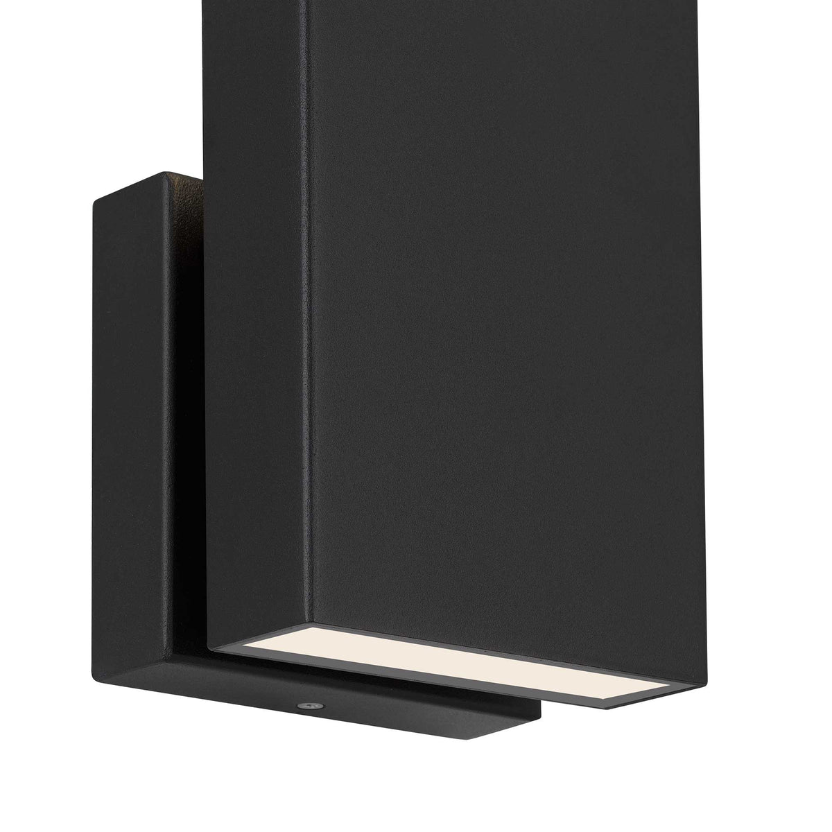 12.75-Inch Sand Black Mille Outdoor LED Wall Sconce