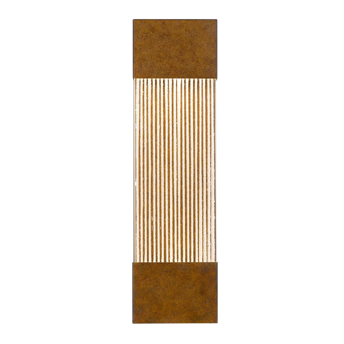 20-Inch Painted Patina Brass Mystic Outdoor LED Wall Sconce