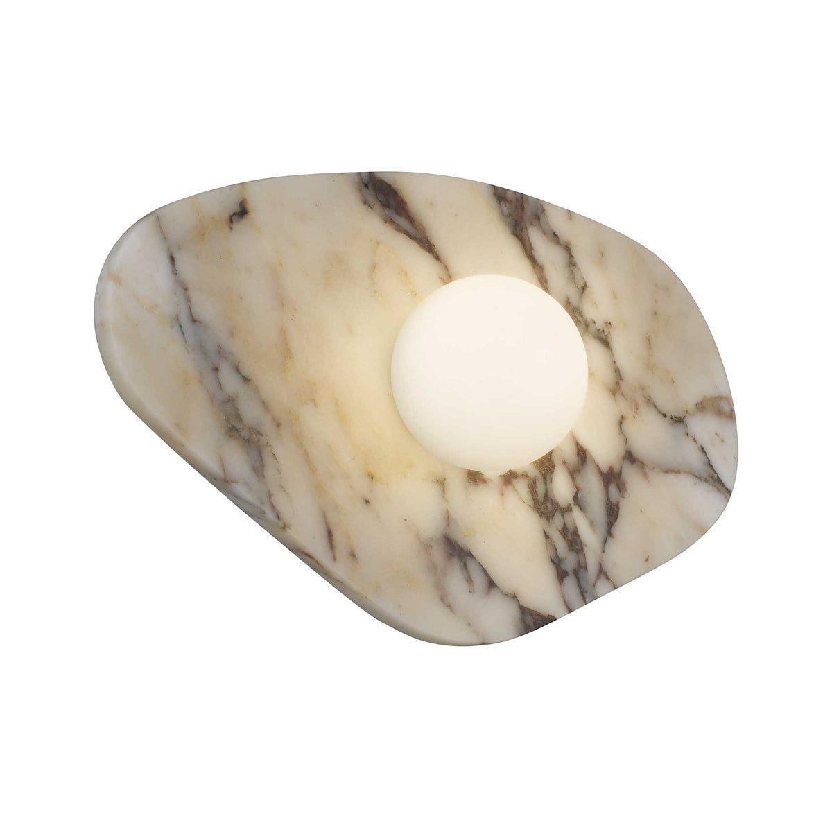 12-Inch White Marble Tenere Outdoor LED Wall Sconce