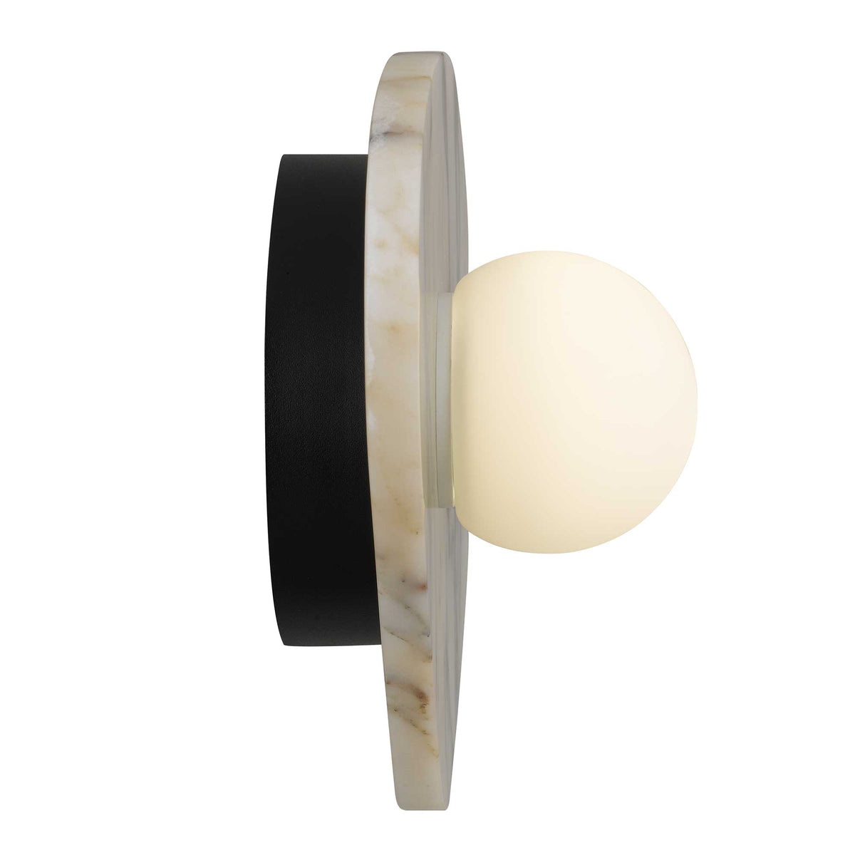 12-Inch White Marble Tenere Outdoor LED Wall Sconce