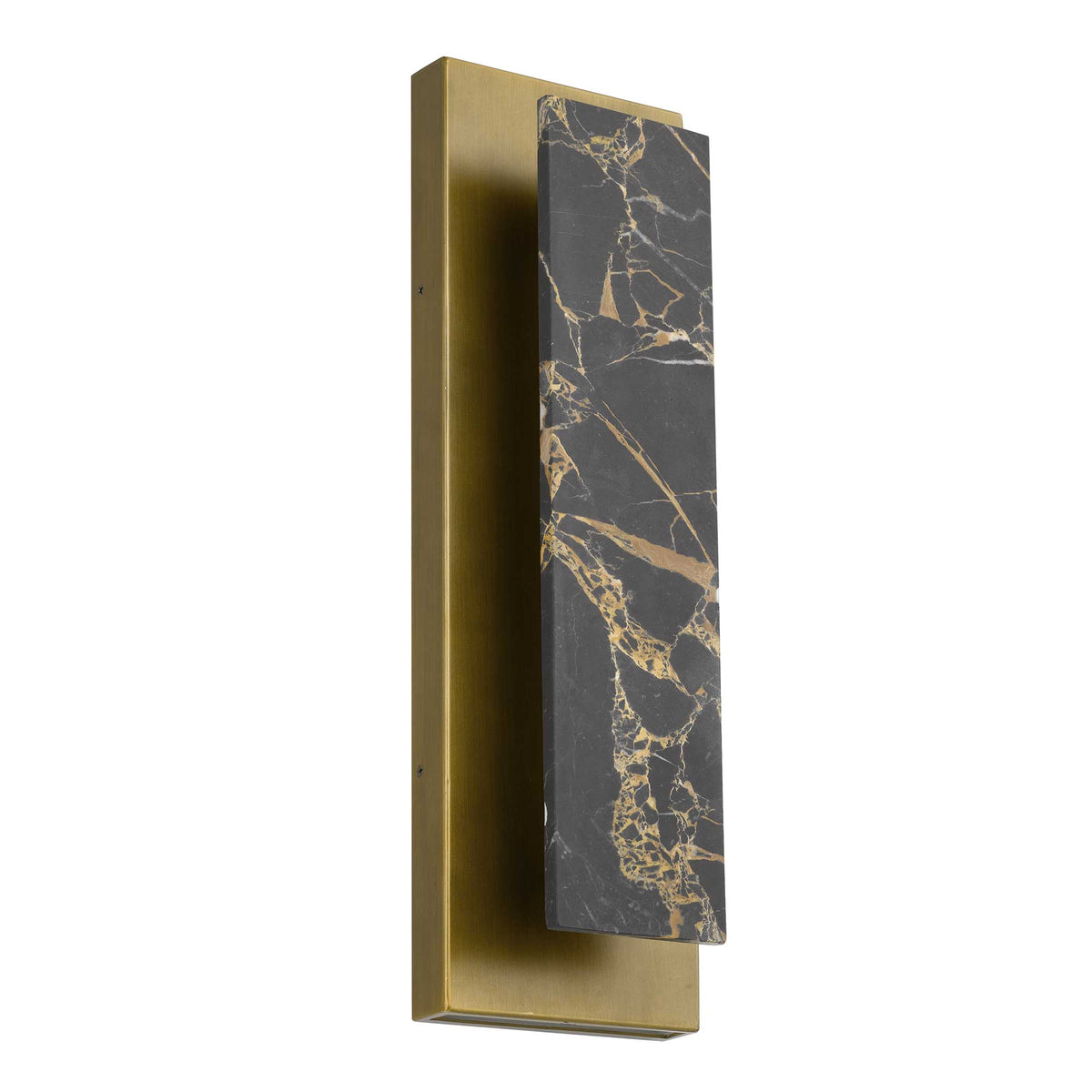 18-Inch Painted Antique Brass Zoey Outdoor LED Wall Sconce