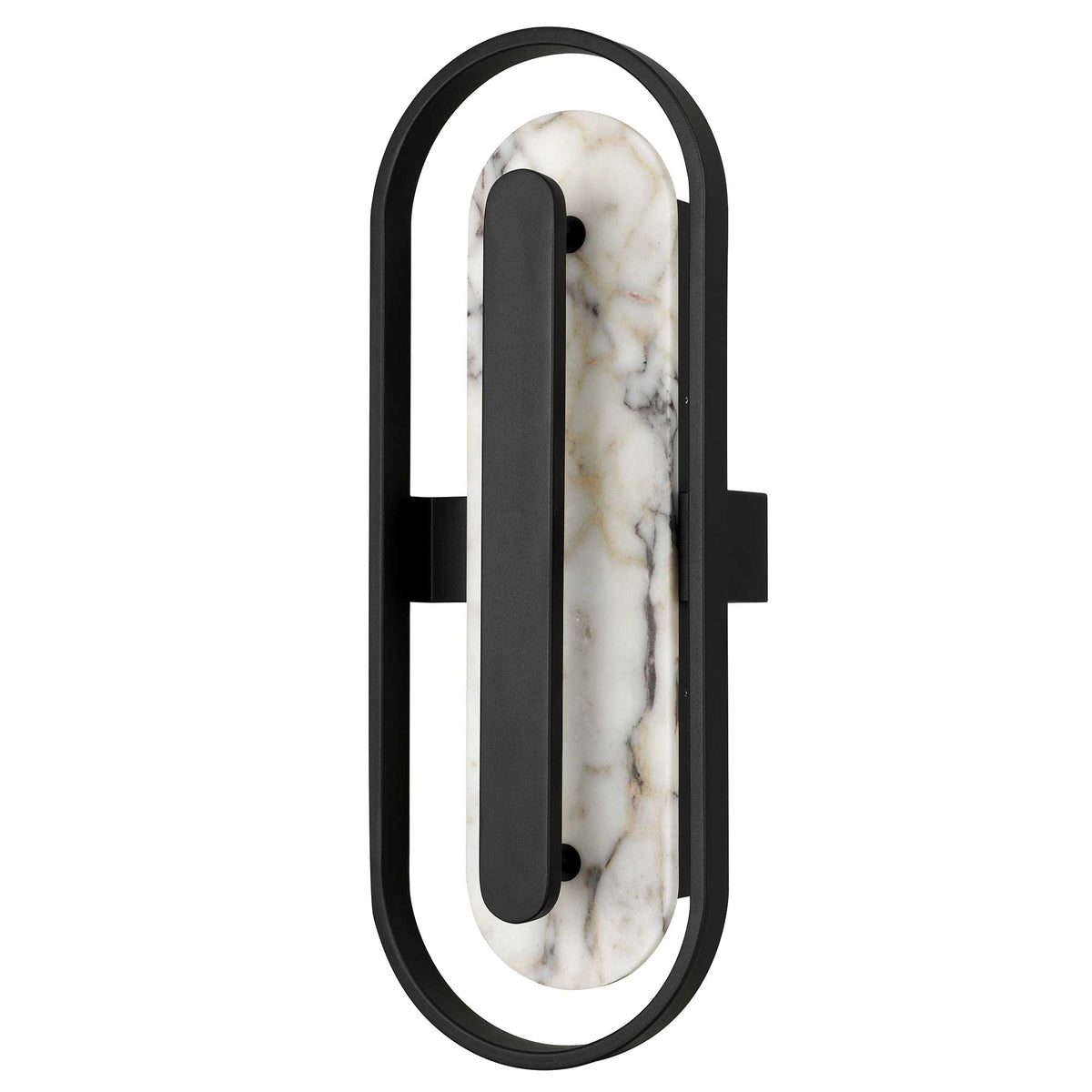 22-Inch Painted Antique Brass Roundabout Outdoor LED Wall Sconce