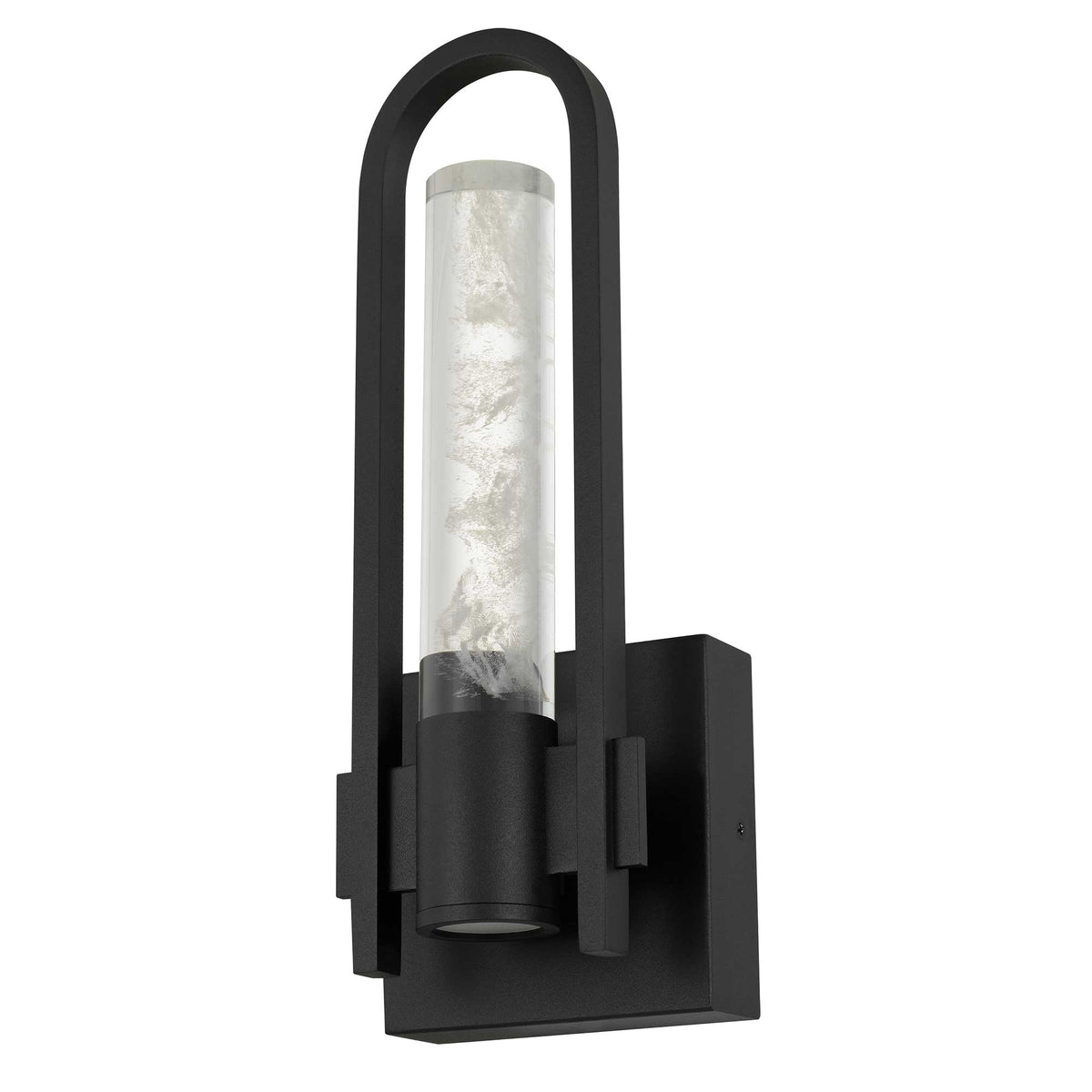 12.75-Inch Sand Black Arch Outdoor LED Wall Sconce