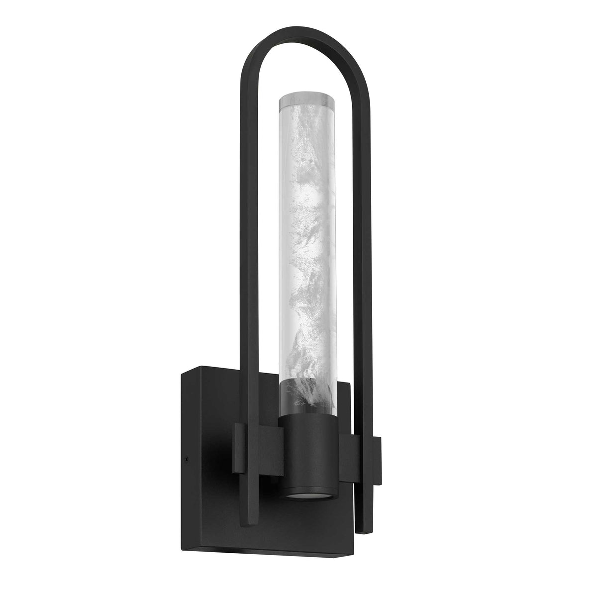 18-Inch Sand Black Arch Outdoor LED Wall Sconce