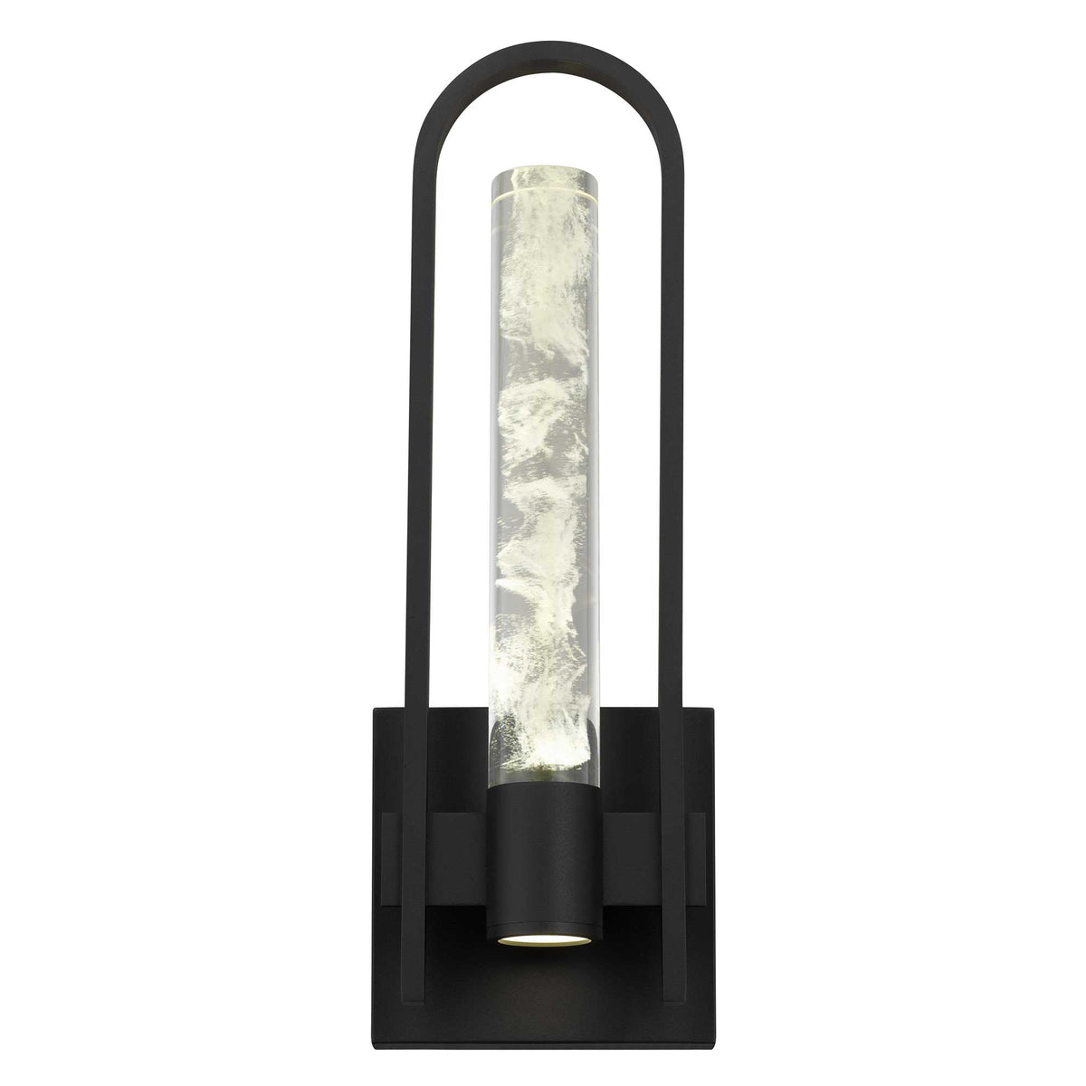 18-Inch Sand Black Arch Outdoor LED Wall Sconce