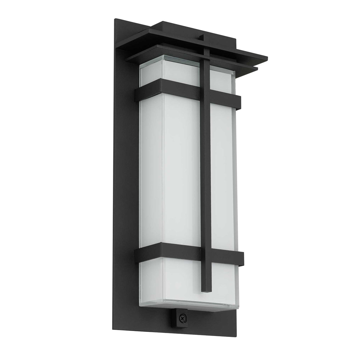 13.5-Inch Sand Black Frank Outdoor LED Wall Sconce