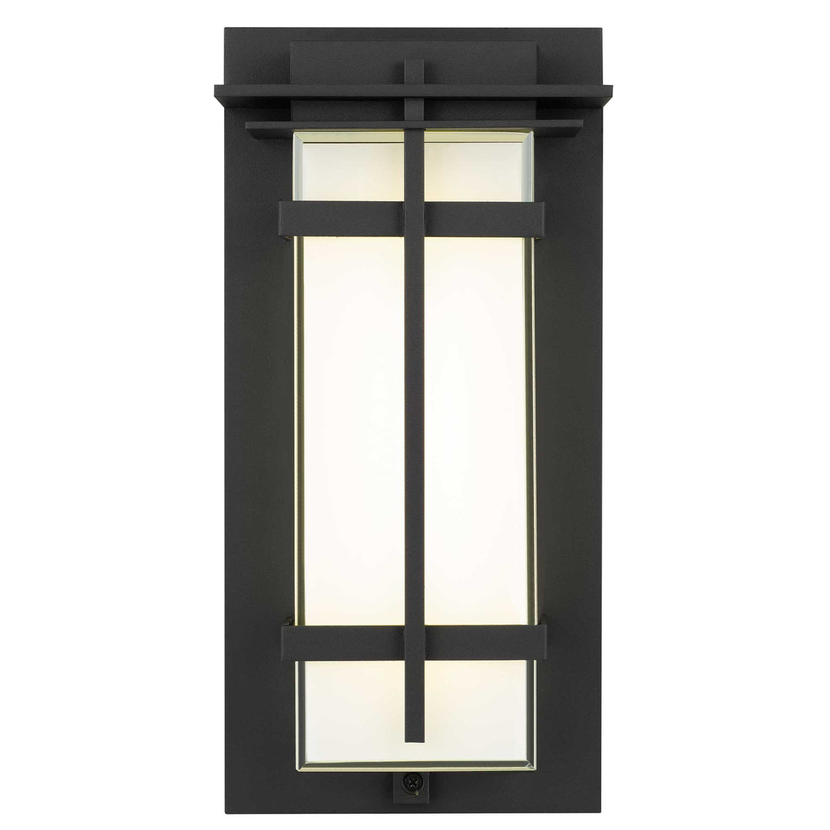 13.5-Inch Sand Black Frank Outdoor LED Wall Sconce