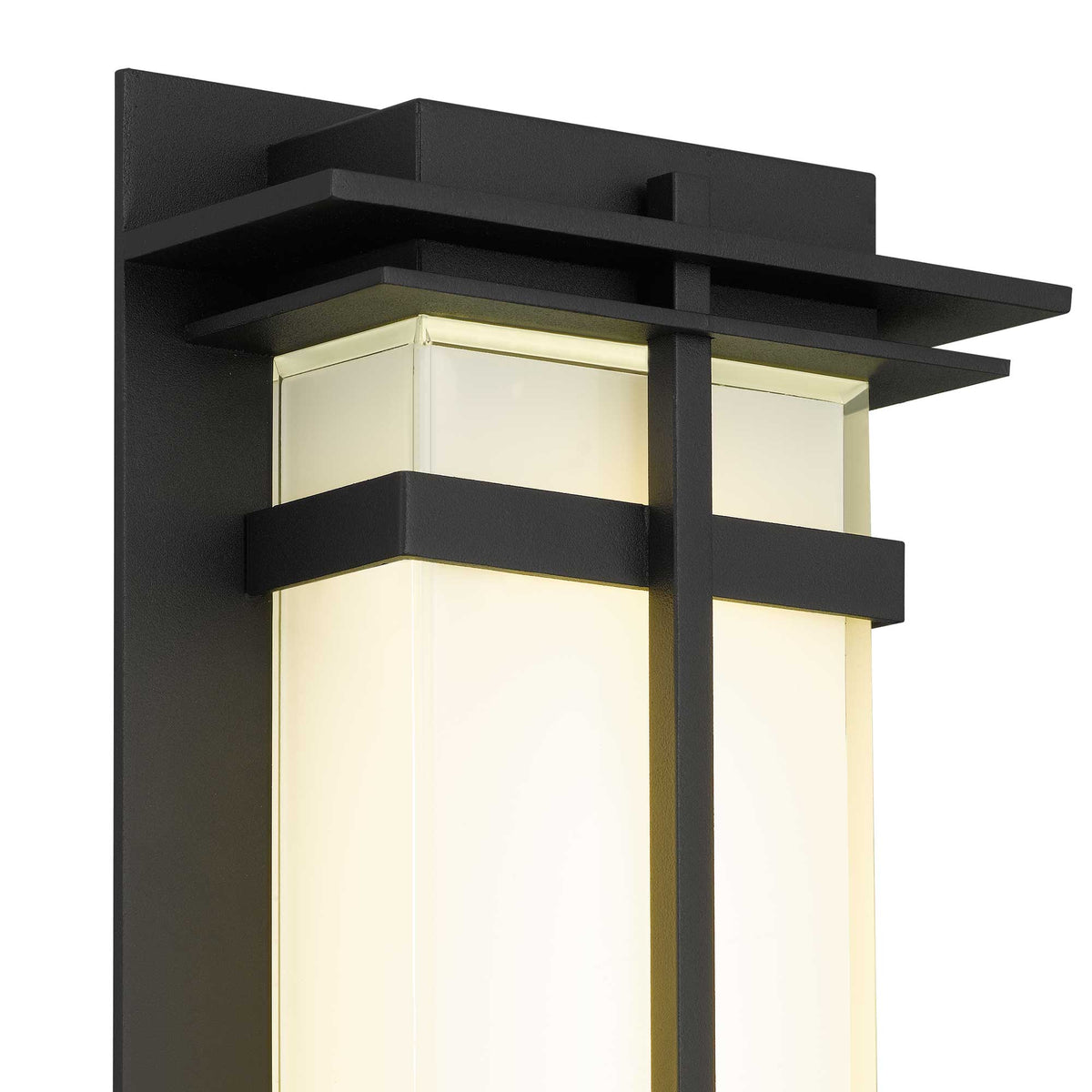 13.5-Inch Sand Black Frank Outdoor LED Wall Sconce