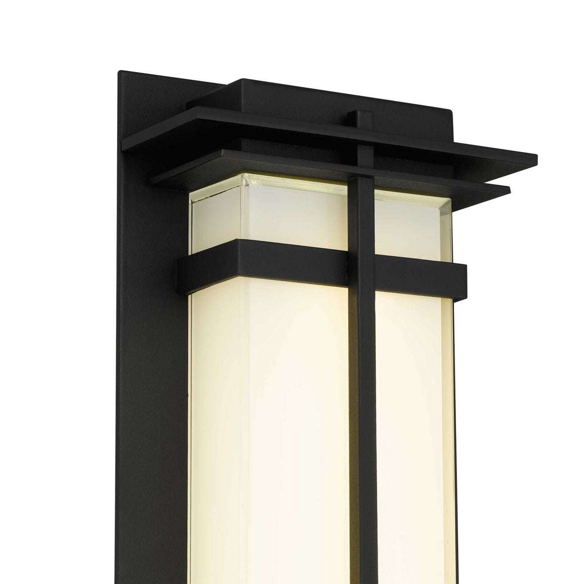 18-Inch Sand Black Frank Outdoor LED Wall Sconce