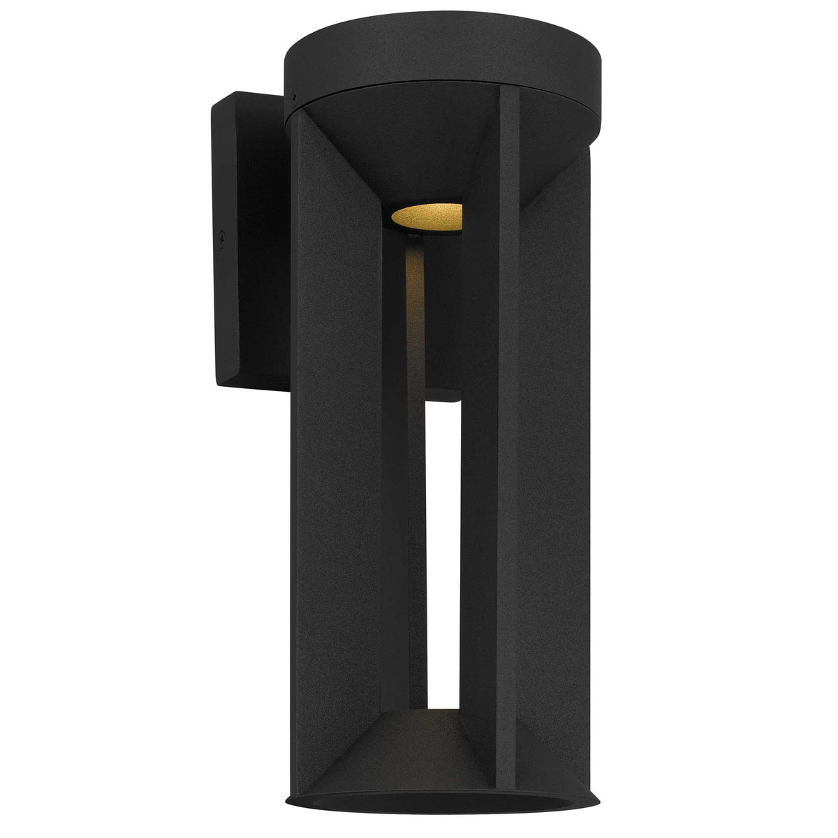 12-Inch Sand Black Aura Outdoor LED Wall Sconce