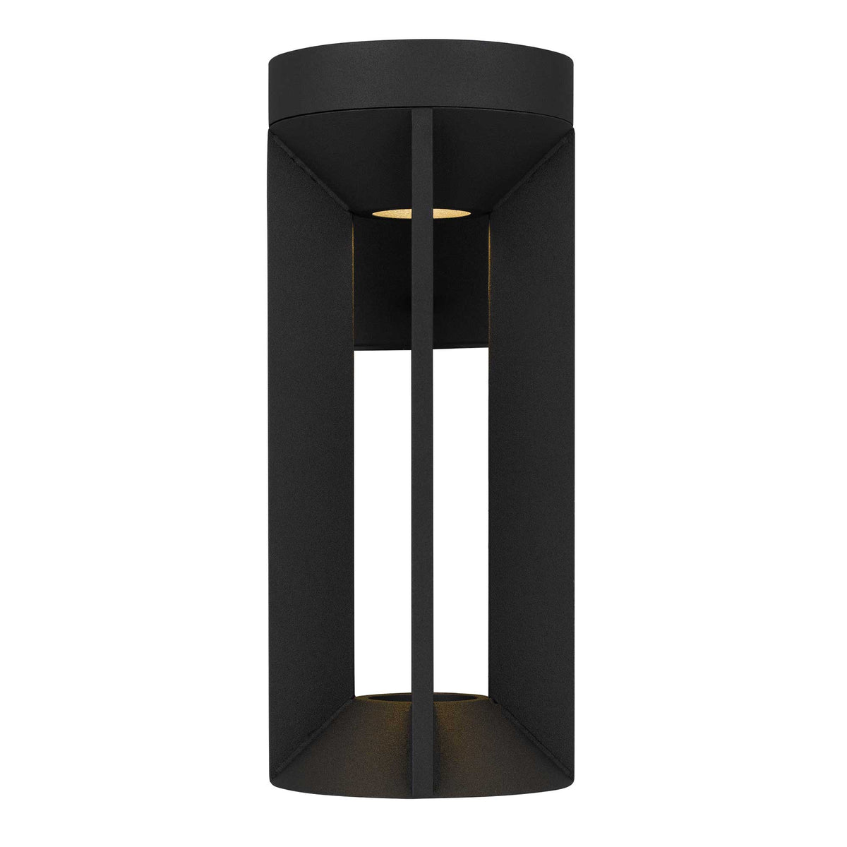12-Inch Sand Black Aura Outdoor LED Wall Sconce