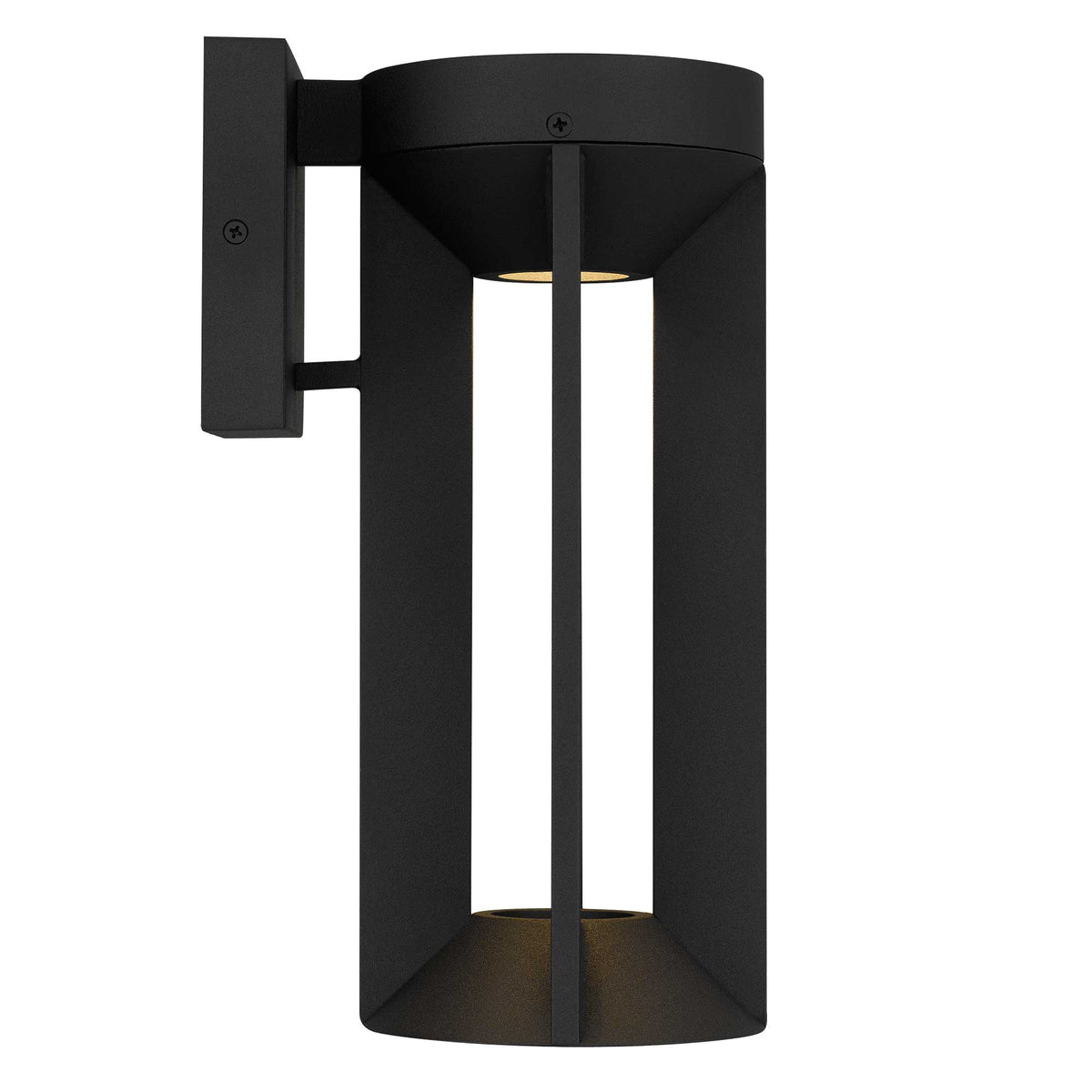 12-Inch Sand Black Aura Outdoor LED Wall Sconce