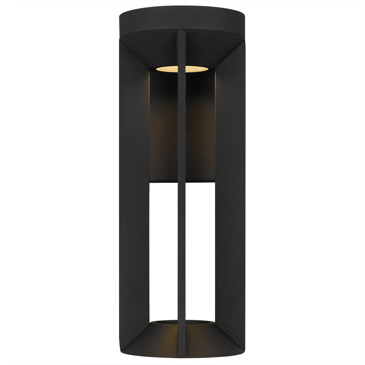 16-Inch Sand Black Aura Outdoor LED Wall Sconce