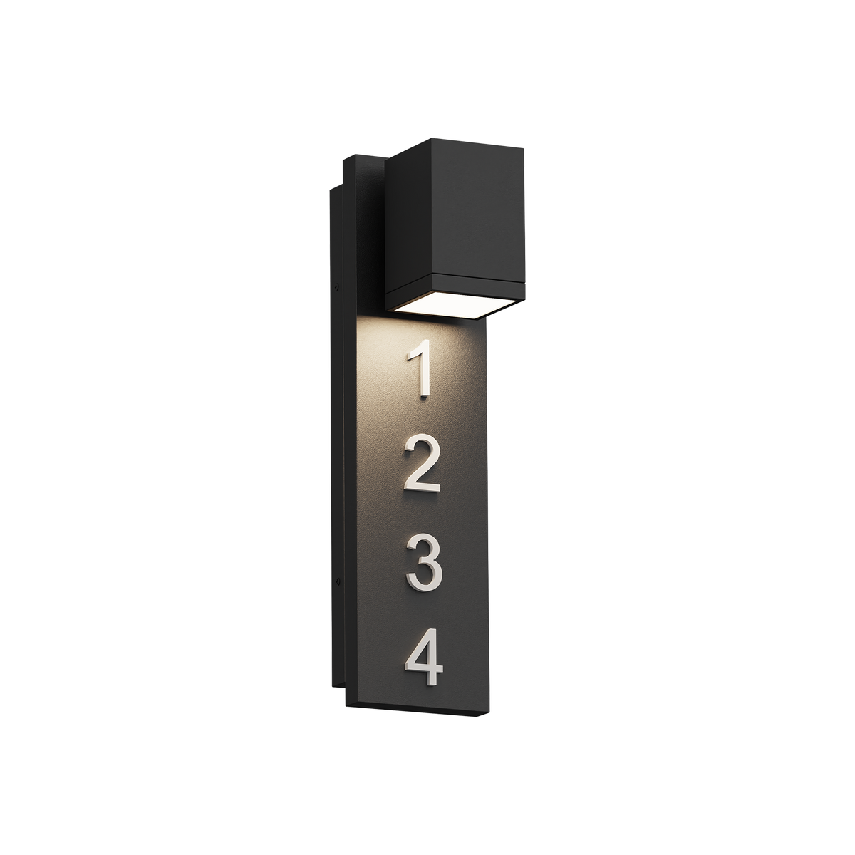 19-Inch Sand Black Bishop Outdoor LED Wall Sconce