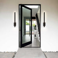 34-Inch Dark Bronze Oxide Lina Outdoor LED Wall Sconce