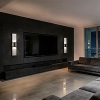 42-Inch Sand Black Mars Outdoor LED Wall Sconce