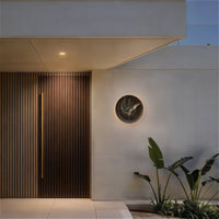 16-Inch Painted Patina Bronze Moon Outdoor LED Wall Sconce
