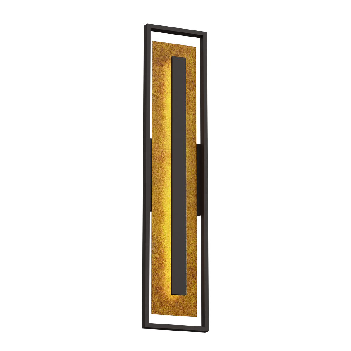 42-Inch Dark Bronze Panels Outdoor LED Wall Sconce