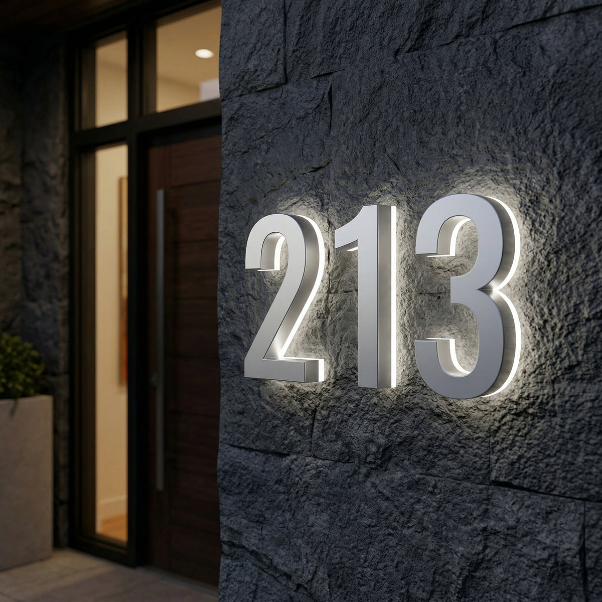 LED Lighted House Numbers – Weatherproof & Bright 5000K – Modern Lights