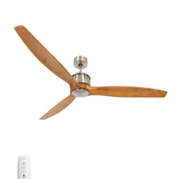 Akmani 60 Inch Chrome Fan with 0 Lights and Remote