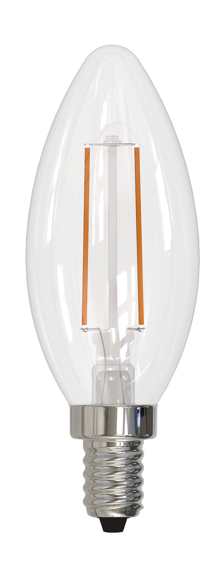 B11 4.1W Dimmable Filament LED Light Bulb with E12 Base, 4000K, 400 Lumens, 8-Pack