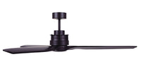 Akmani 60" DC Fan Black w/Black Wood Blades (Remote Included)