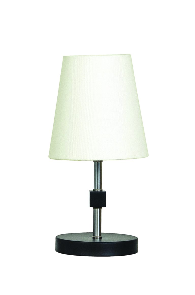 12-inch Bryson Black Satin Nickel Accent Table Lamp