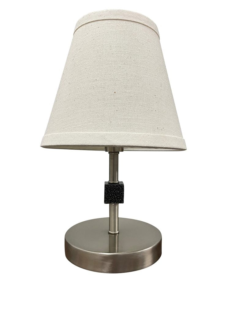 12-inch Bryson Satin Nickel Supreme Silver Accent Table Lamp
