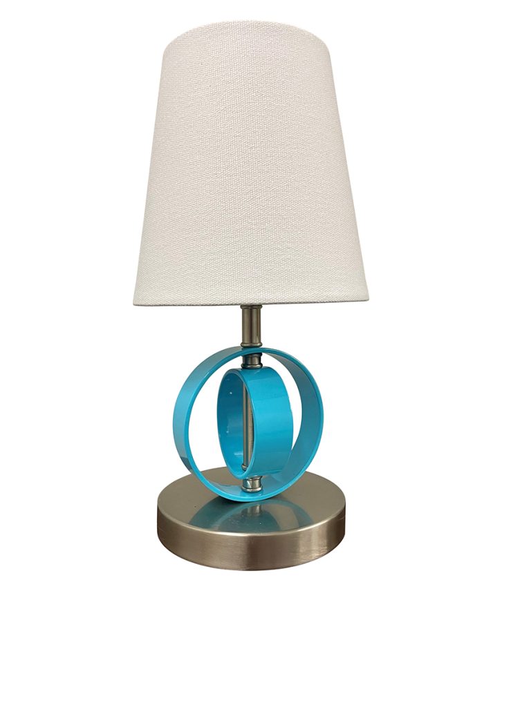 12.5-inch Bryson Satin Nickel Azure Accent Table Lamp