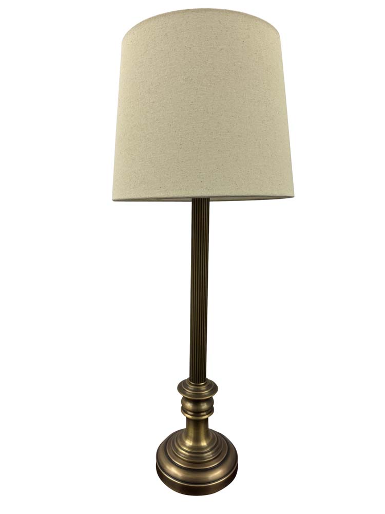 30-inch Bristol Antique Brass Table Lamp