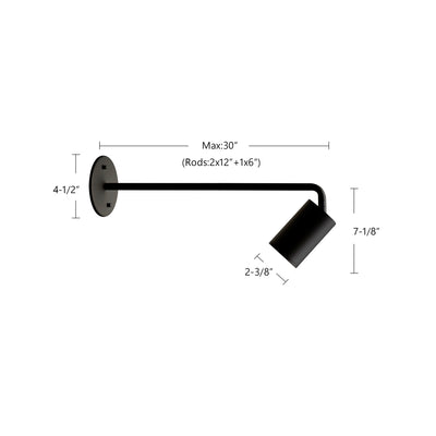 Barclay 3-in Steel Wall Light