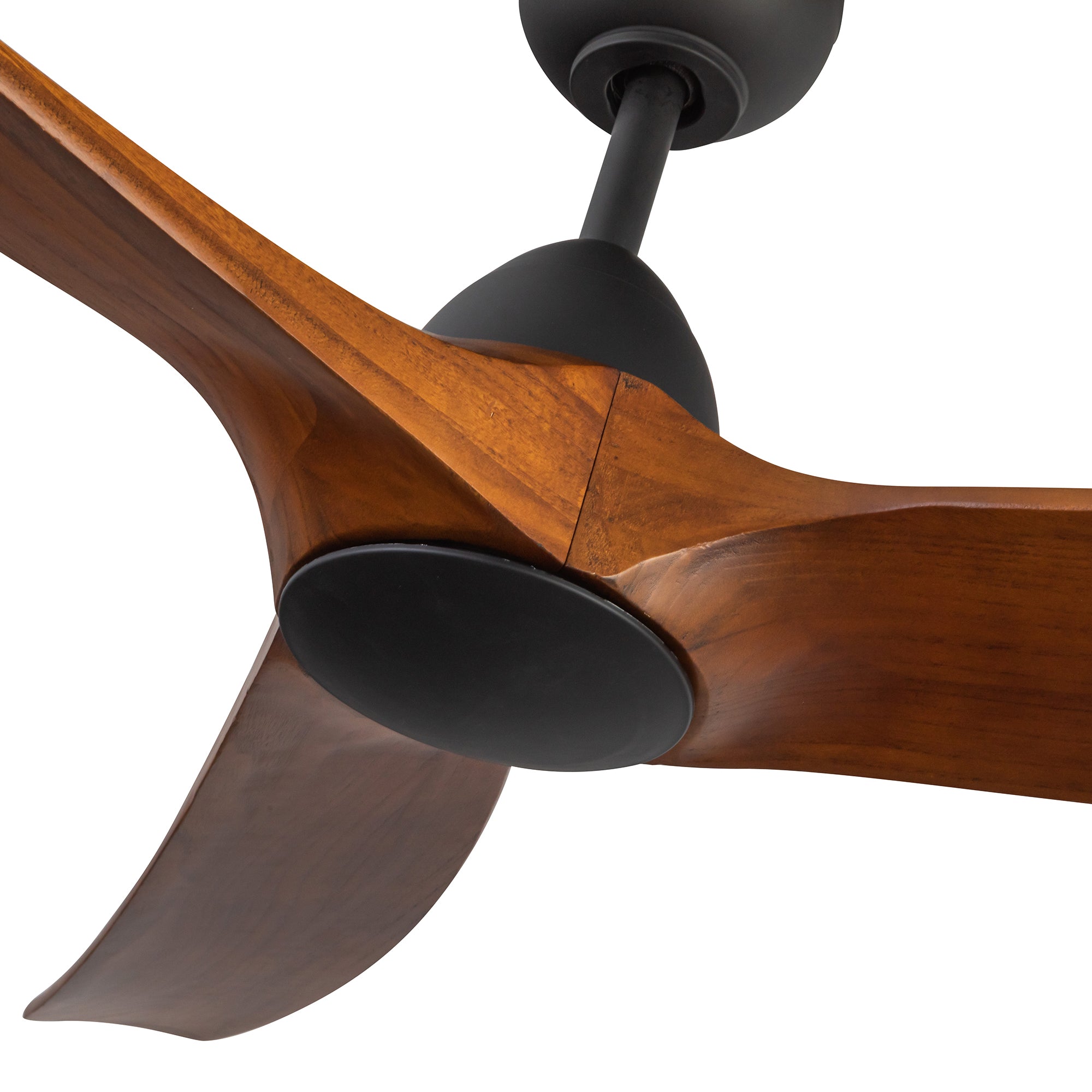 Baylor 60-in Matte Black and Dark Walnut Reversible DC Ceiling Fan
