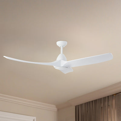 Baylor 60-in White Reversible DC Ceiling Fan