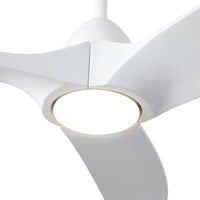 Baylor 60-in White Reversible DC LED Ceiling Fan