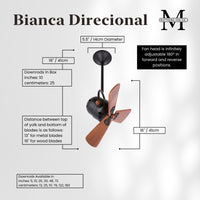 Bianca Direcional Directional Ceiling Fan
