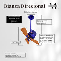 Bianca Direcional Directional Ceiling Fan