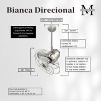 Bianca Direcional Directional Ceiling Fan