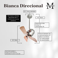 Bianca Direcional Directional Ceiling Fan
