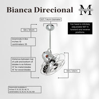 Bianca Direcional Directional Ceiling Fan