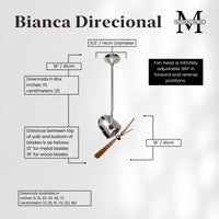 Bianca Direcional Directional Ceiling Fan