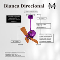 Bianca Direcional Directional Ceiling Fan