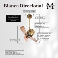 Bianca Direcional Directional Ceiling Fan