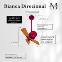 Bianca Direcional Directional Ceiling Fan