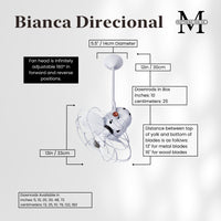 Bianca Direcional Directional Ceiling Fan