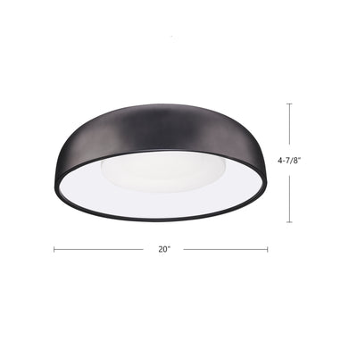 Beacon 20-in Steel Flush Mount